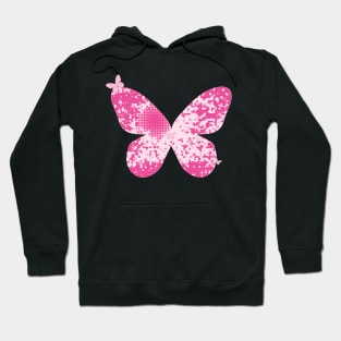 Pink Butterfly Vector Hoodie